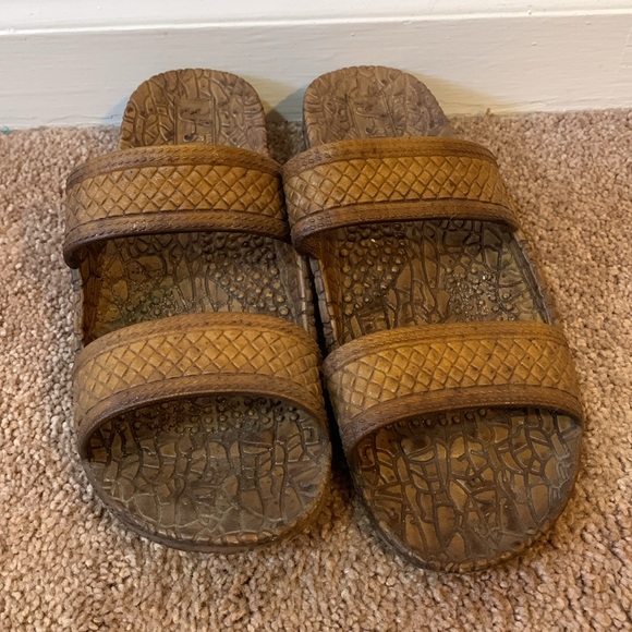 Pali Hawaii J Slips Brown “Coconut” Unisex Slide On Sandals Women’s 8/Men’s 6.5 - Picture 3 of 8